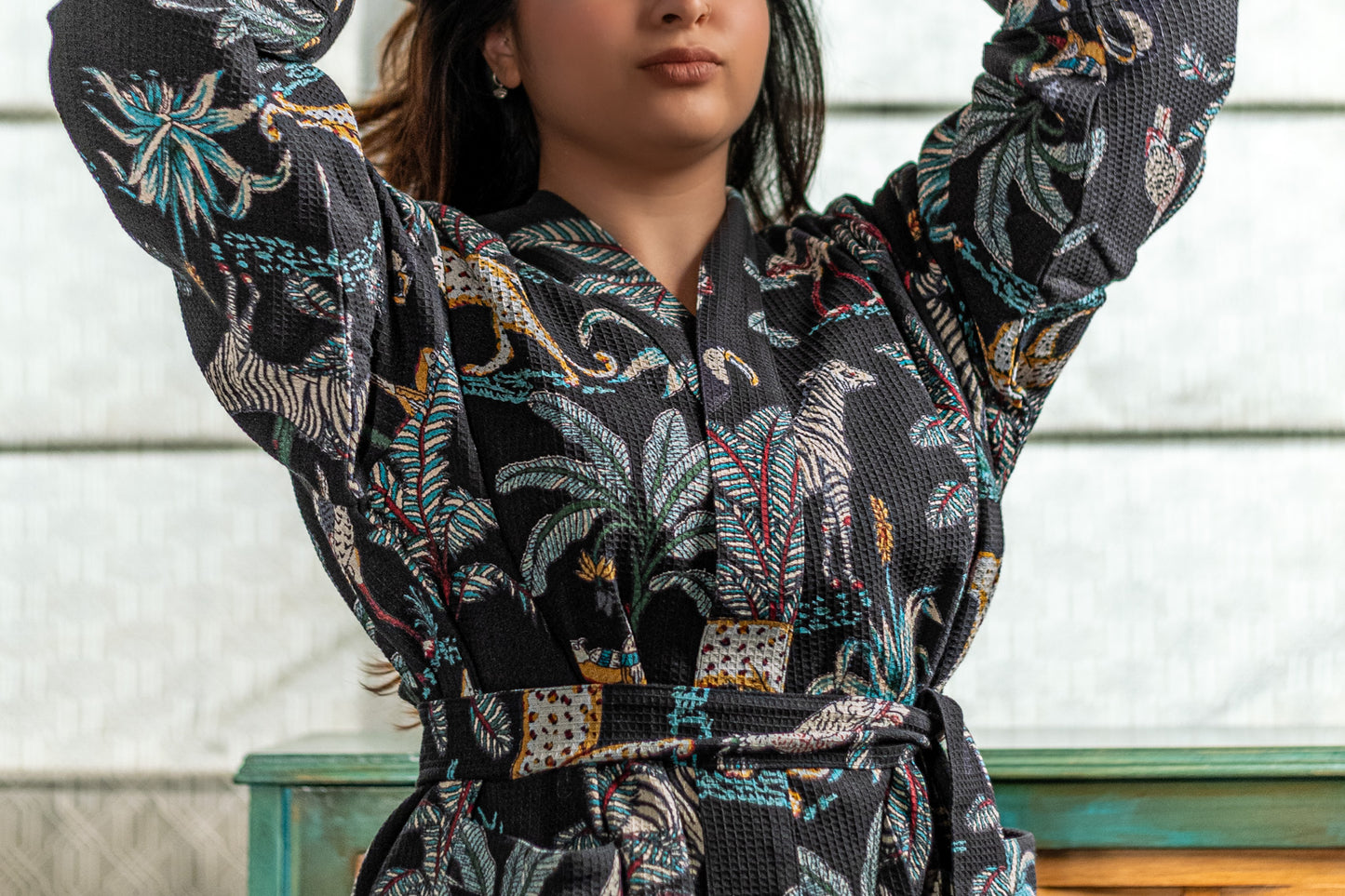 Knot Your Average Kimono- Jungle Noir