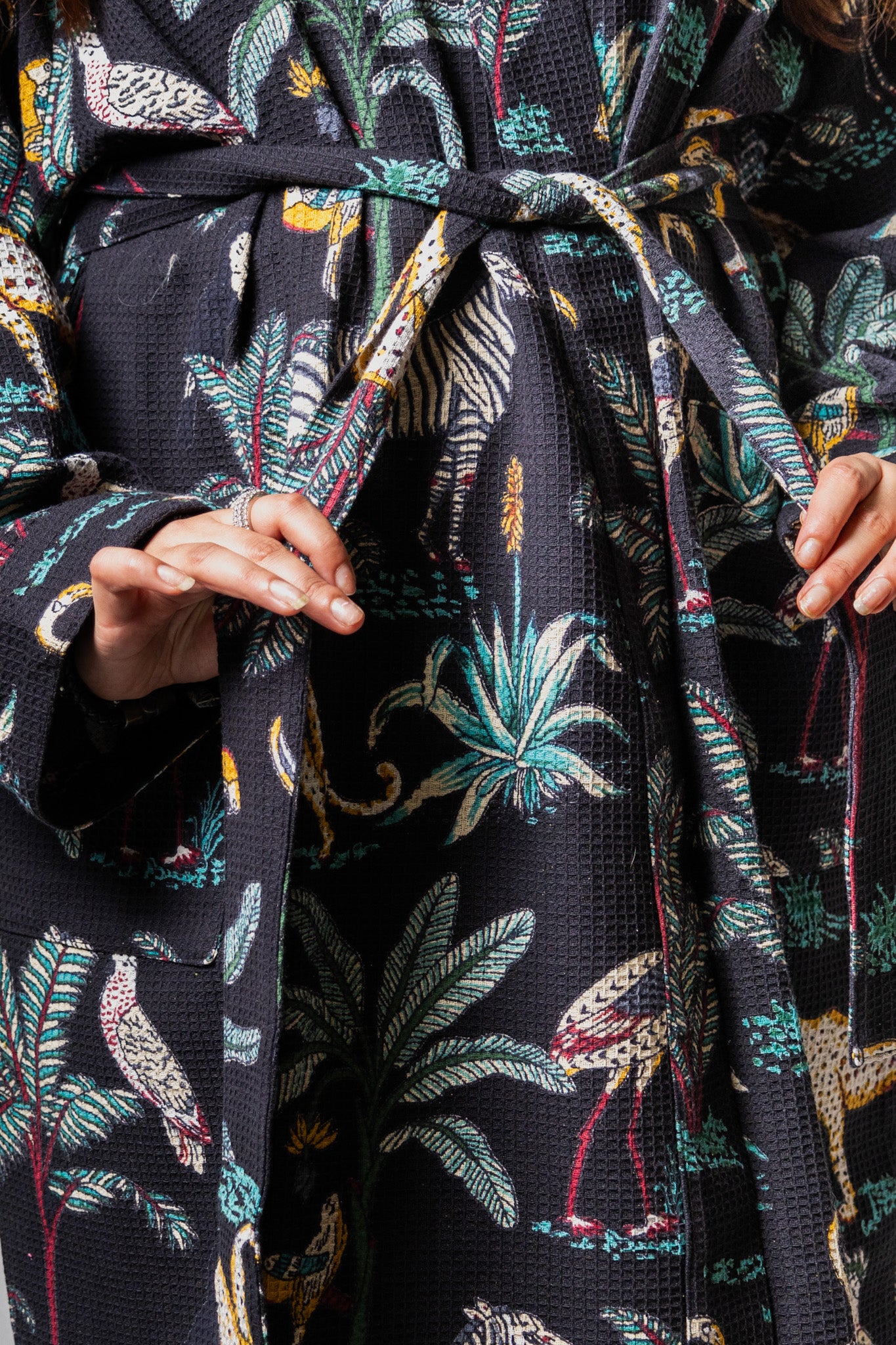 Knot Your Average Kimono- Jungle Noir