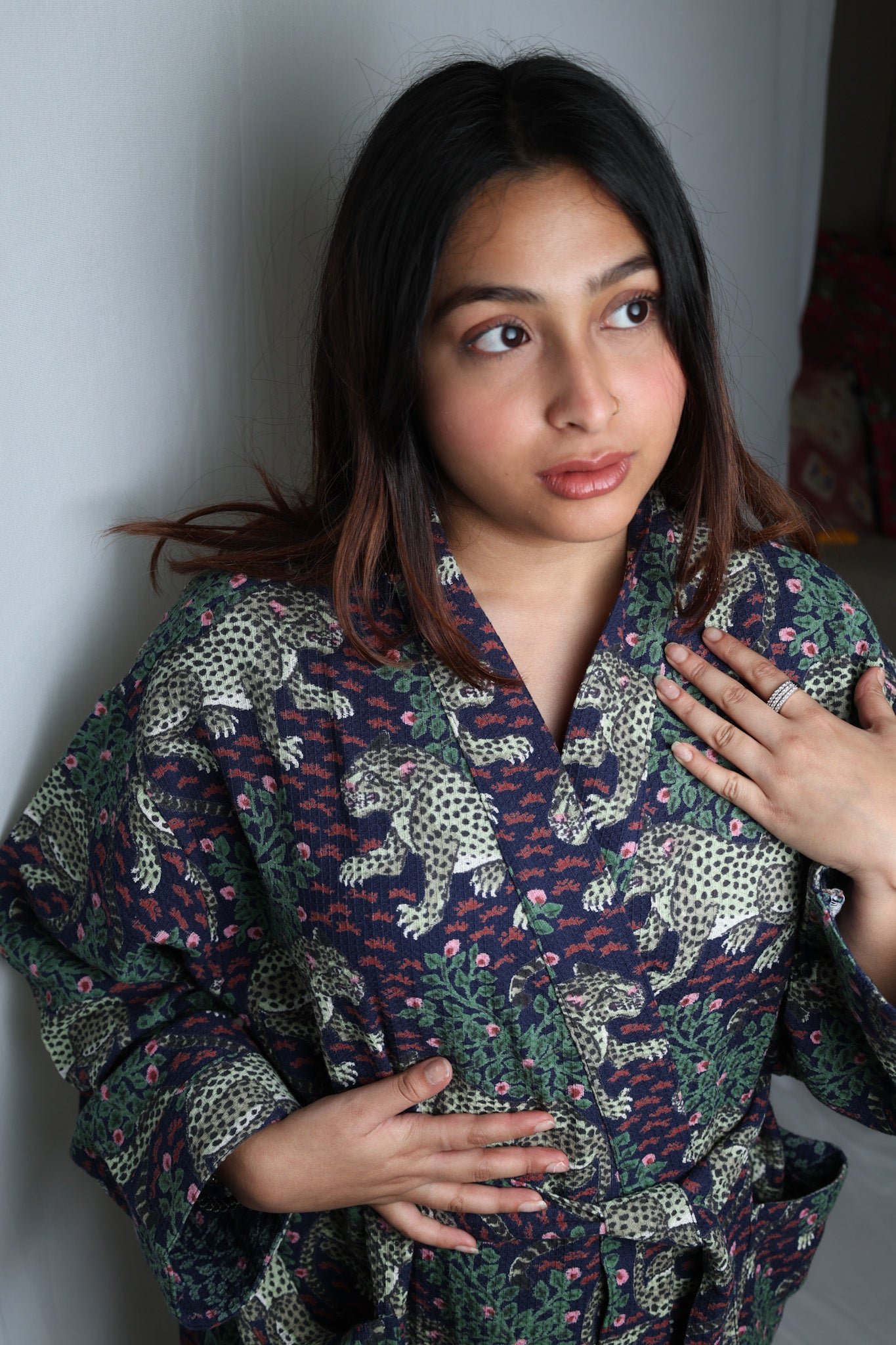 Knot Your Average Kimono- Indigo
