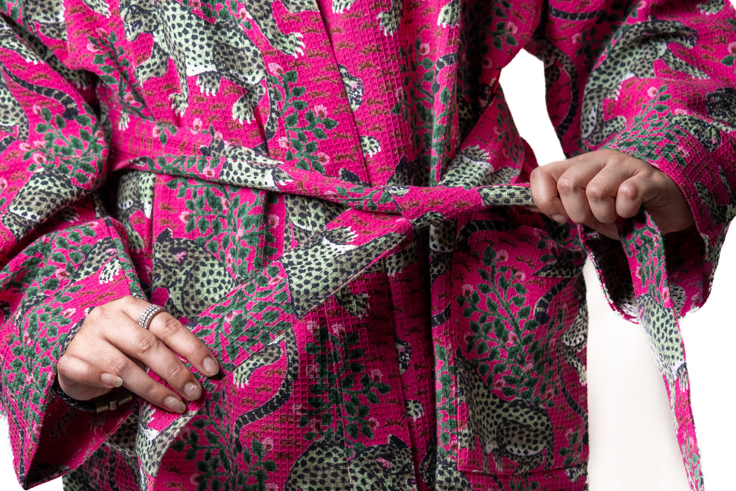 Knot Your Average Kimono- Fuchsia Wild