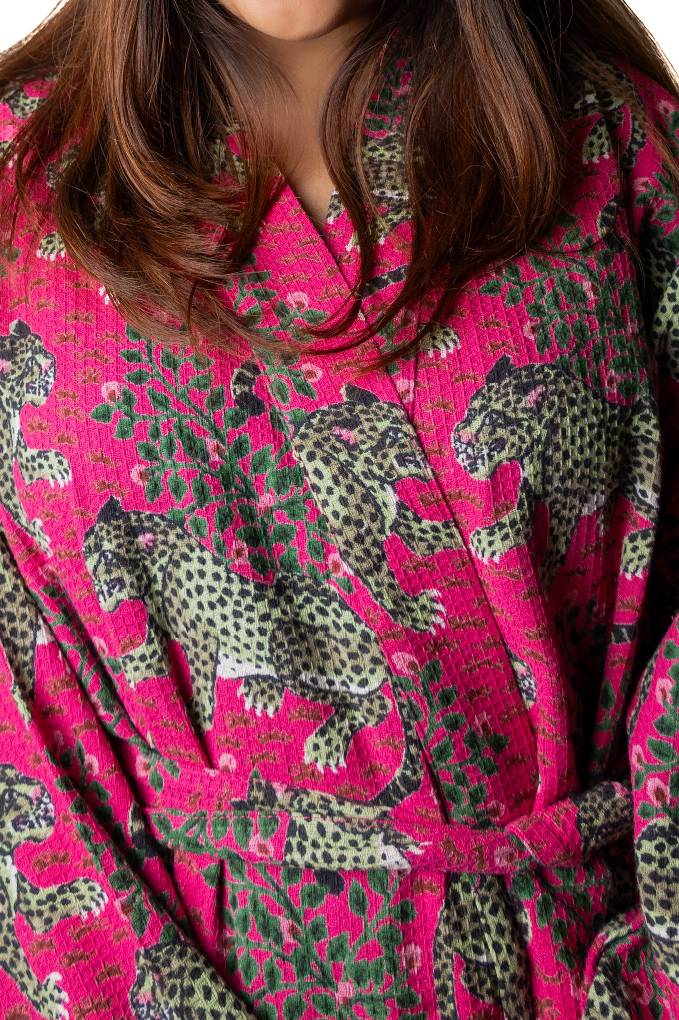 Knot Your Average Kimono- Fuchsia Wild