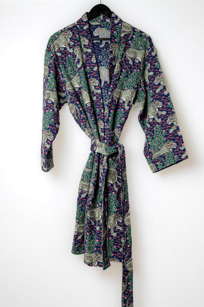 Knot Your Average Kimono- Indigo