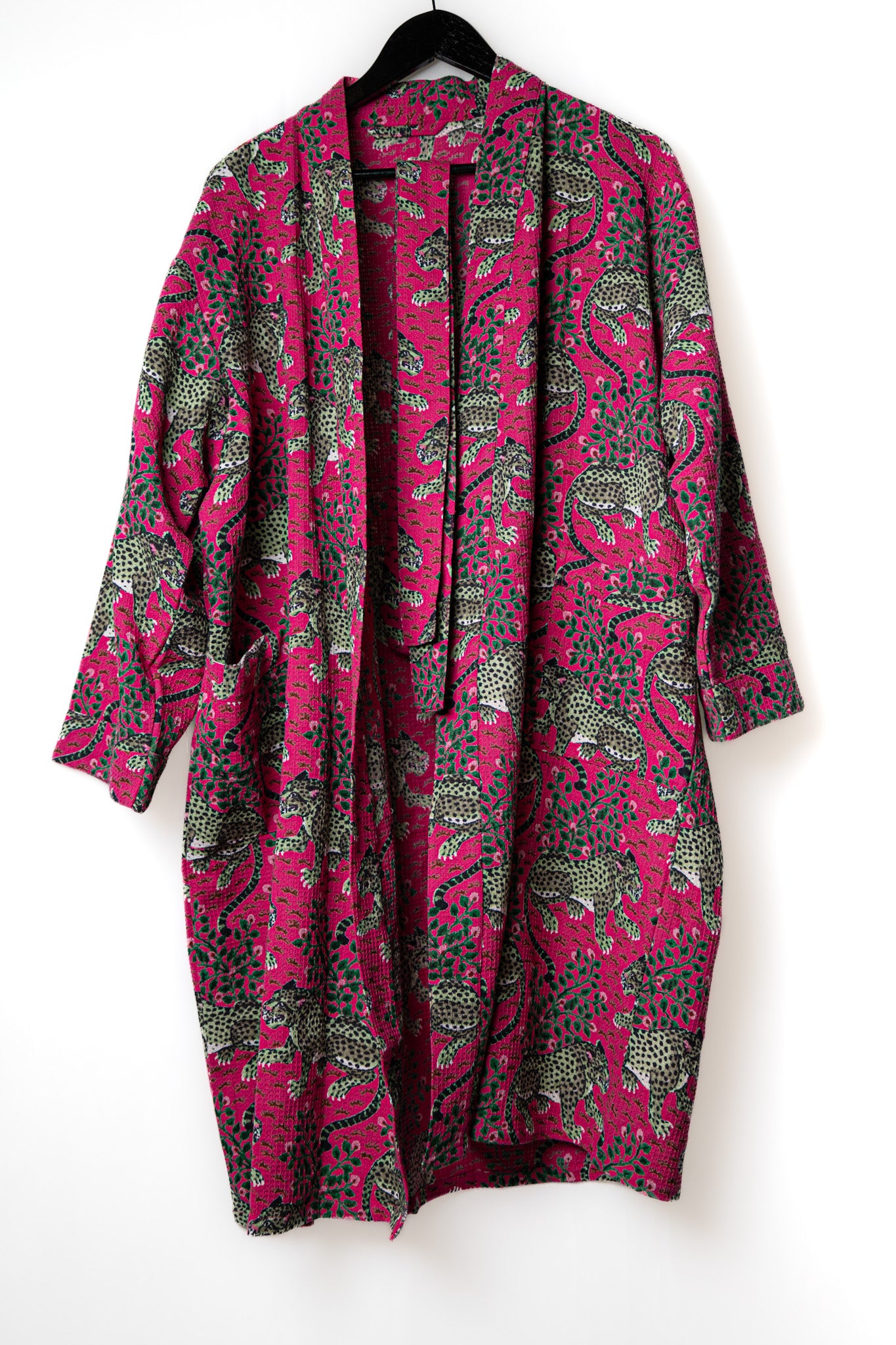 Knot Your Average Kimono- Fuchsia Wild