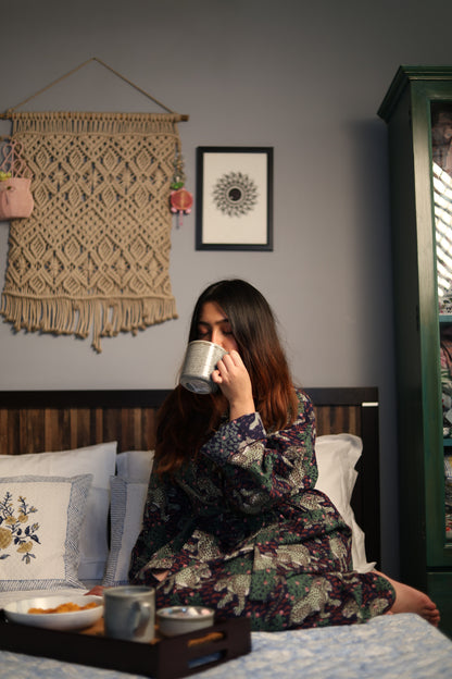 Knot Your Average Kimono- Indigo
